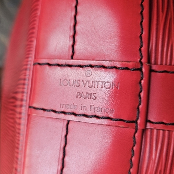 Louis Vuitton Red Epi Noe Large Bucket Bag Leather - Picture 5 of 16